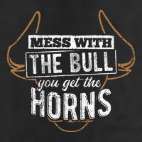 Mess With The Bull You Get The Horns Bullfighter Longhorn Beanie