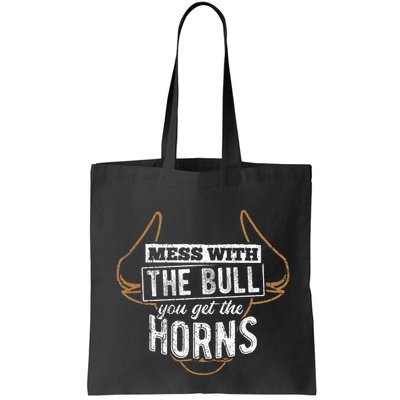Mess With The Bull You Get The Horns Bullfighter Longhorn Bag