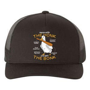 Mess With The Honk You Get The Bonk Funny Goose Anatomy Yupoong Adult 5-Panel Trucker Hat