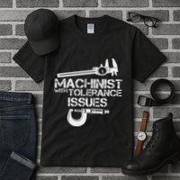 Machinist With Tolerance Issues.Machinis Funny Gift Tall T-Shirt