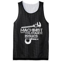Machinist With Tolerance Issues.Machinis Funny Gift Mesh Reversible Basketball Jersey Tank