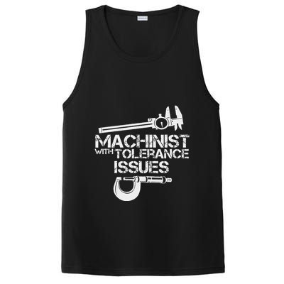 Machinist With Tolerance Issues.Machinis Funny Gift PosiCharge Competitor Tank