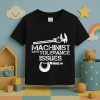 Machinist With Tolerance Issues.Machinis Funny Gift Toddler T-Shirt
