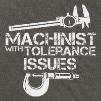 Machinist With Tolerance Issues.Machinis Funny Gift Cotton Canvas Backpack
