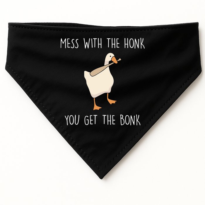 Mess With The Honk You Get The Bonk USA-Made Doggie Bandana