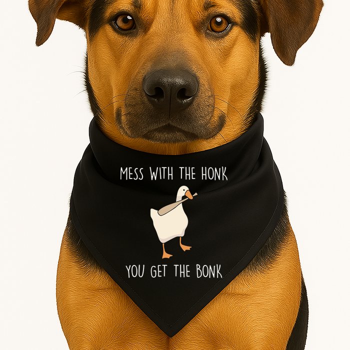 Mess With The Honk You Get The Bonk USA-Made Doggie Bandana