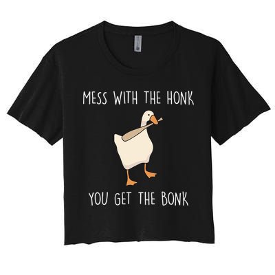 Mess With The Honk You Get The Bonk Crop Top