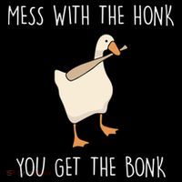 Mess With The Honk You Get The Bonk Cropped Pullover Crew