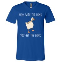 Mess With The Honk You Get The Bonk V-Neck T-Shirt