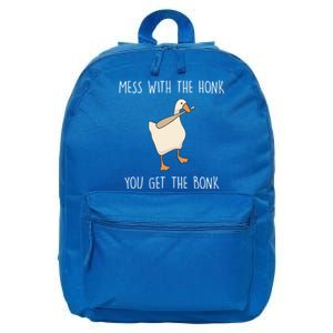 Mess With The Honk You Get The Bonk 16 in Basic Backpack