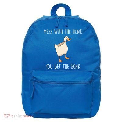 Mess With The Honk You Get The Bonk 16 in Basic Backpack