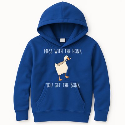 Mess With The Honk You Get The Bonk Kids Hoodie