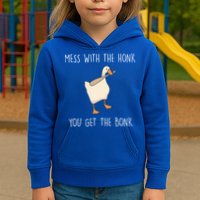 Mess With The Honk You Get The Bonk Kids Hoodie