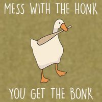 Mess With The Honk You Get The Bonk Garment-Dyed Women's Muscle Tee