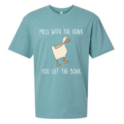 Mess With The Honk You Get The Bonk Sueded Cloud Jersey T-Shirt