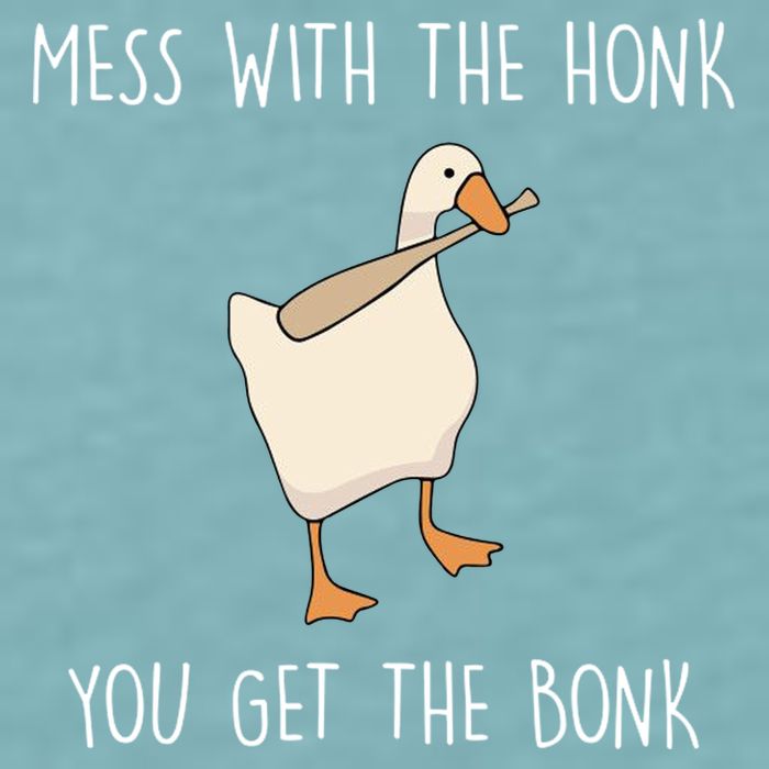 Mess With The Honk You Get The Bonk Sueded Cloud Jersey T-Shirt