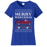 Merry Wreckmas Tow Truck Driver Ugly Christmas Gift Women's T-Shirt