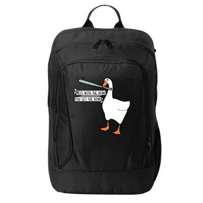 Mess With The Honk You Get The Bonk Goose City Backpack