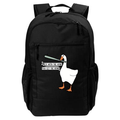 Mess With The Honk You Get The Bonk Goose Backpack