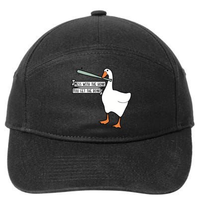 Mess With The Honk You Get The Bonk Goose 7-Panel Snapback Hat