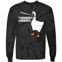Mess With The Honk You Get The Bonk Goose Tie-Dye Long Sleeve Shirt