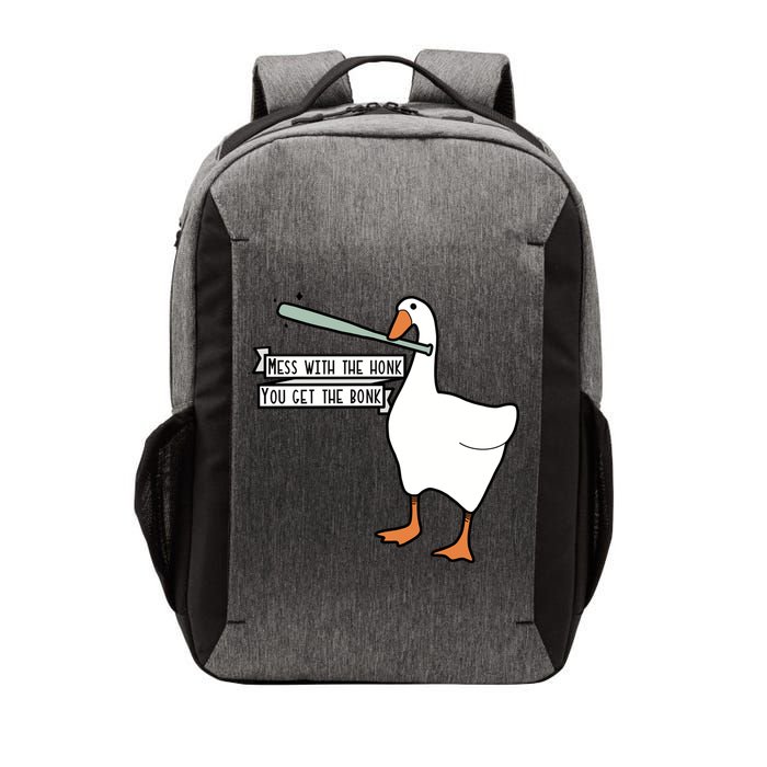 Mess With The Honk You Get The Bonk Goose Vector Backpack