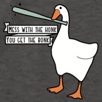 Mess With The Honk You Get The Bonk Goose Vector Backpack
