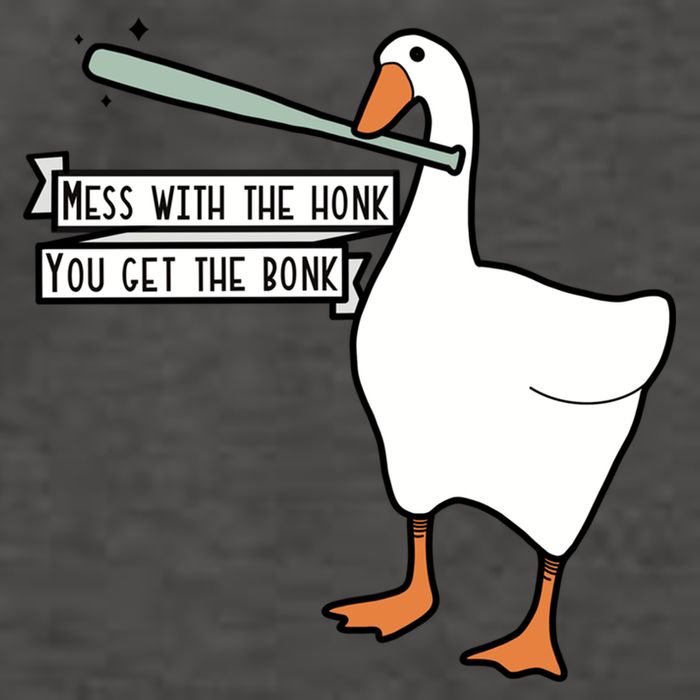 Mess With The Honk You Get The Bonk Goose Vector Backpack