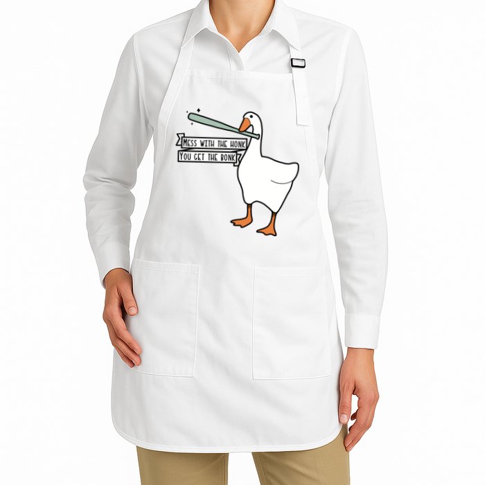 Mess With The Honk You Get The Bonk Goose Apron