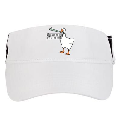 Mess With The Honk You Get The Bonk Goose Adult Drive Performance Visor