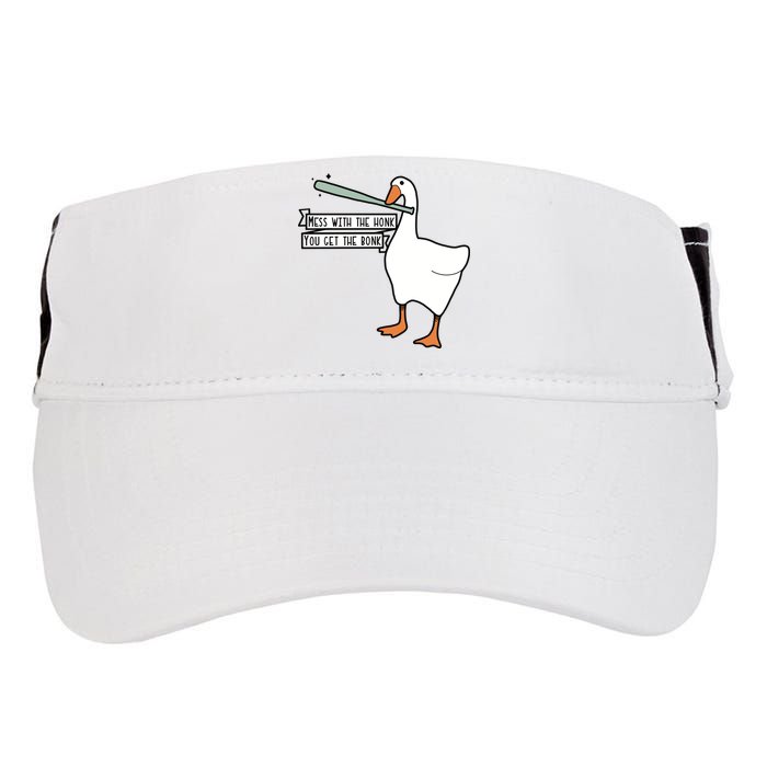Mess With The Honk You Get The Bonk Goose Adult Drive Performance Visor