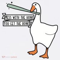 Mess With The Honk You Get The Bonk Goose Beanie