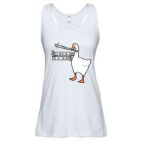 Mess With The Honk You Get The Bonk Goose Ladies Essential Flowy Tank