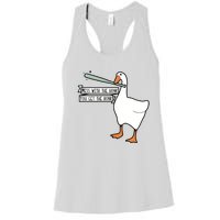 Mess With The Honk You Get The Bonk Goose Women's Racerback Tank