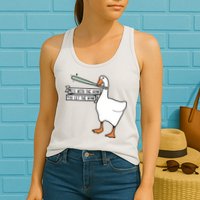 Mess With The Honk You Get The Bonk Goose Womens Tank Top