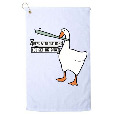 Mess With The Honk You Get The Bonk Goose Golf Towel