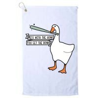 Mess With The Honk You Get The Bonk Goose Golf Towel