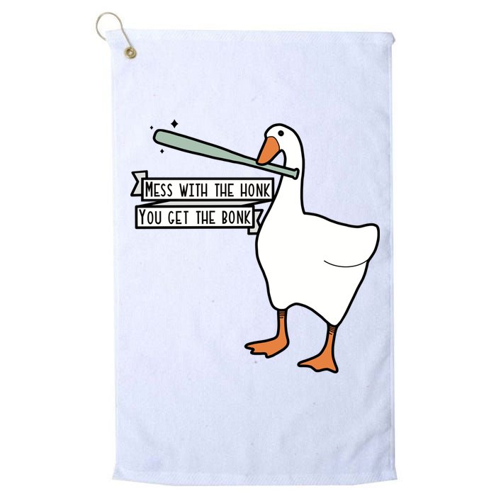 Mess With The Honk You Get The Bonk Goose Golf Towel