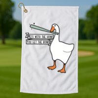 Mess With The Honk You Get The Bonk Goose Golf Towel