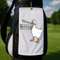 Mess With The Honk You Get The Bonk Goose Golf Towel