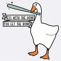 Mess With The Honk You Get The Bonk Goose Toddler T-Shirt