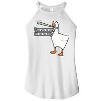 Mess With The Honk You Get The Bonk Goose Women's Perfect Tri Rocker Tank