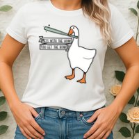 Mess With The Honk You Get The Bonk Goose Womens T-Shirt