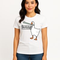 Mess With The Honk You Get The Bonk Goose Womens T-Shirt