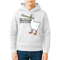 Mess With The Honk You Get The Bonk Goose Kids Hoodie