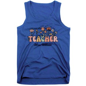 Mrs Wilson Teacher Wildflower Back To School Gift Tank Top