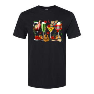 Mexico Wine Tequila Cinco De Mayo Mexican Fiesta Lover Softstyle CVC T-Shirt