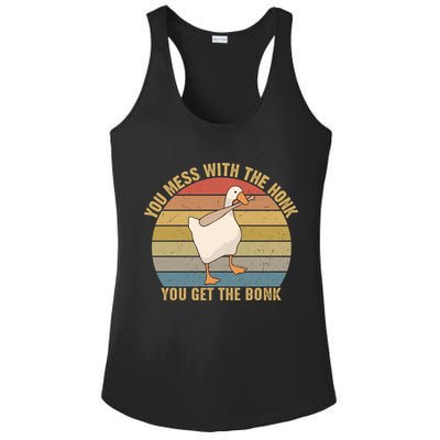 Mess With The Honk You Get The Bonk Makes A Funny Goose Meme For Every Gamer And Ladies PosiCharge Competitor Racerback Tank