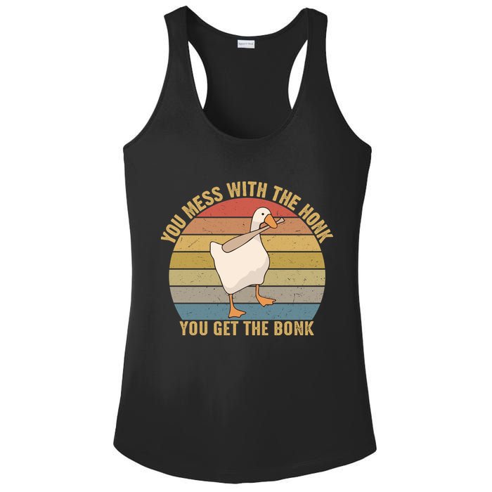 Mess With The Honk You Get The Bonk Makes A Funny Goose Meme For Every Gamer And Ladies PosiCharge Competitor Racerback Tank