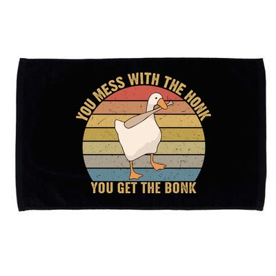 Mess With The Honk You Get The Bonk Makes A Funny Goose Meme For Every Gamer And Microfiber Hand Towel